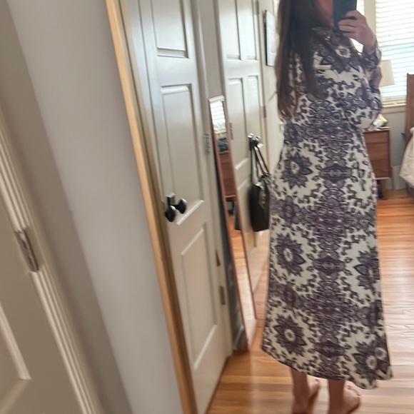 Boden Claudia maxi button down shirt dress Size 6/8 no belt - Picture 10 of 16